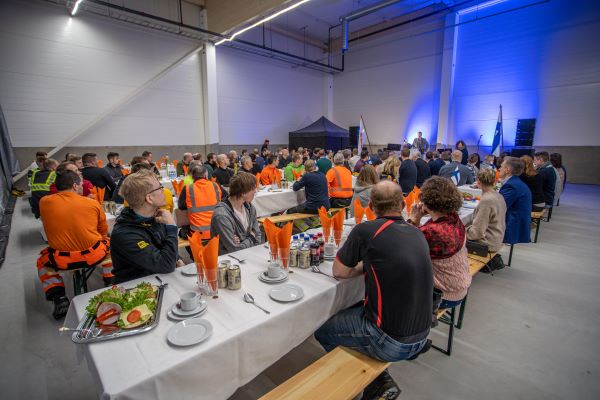 The roofing ceremony of Norrhydro's new production facility was a world-class